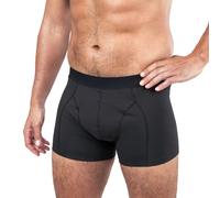 LINDOR MEN - Calzoncillos Absorbentes de Incontinencia, Boxers Protectores para Goteos y Pérdidas, Talla L, Lavables a 60° C, sin Biocidas, Oeko-Tex, Aptos para Secado en Secadora, Negro