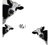 Lindos adhesivos de vaca para ventanas, compatibles con la decoración de estilo granja con temática animal, vinilo mate autoadhesivo para par