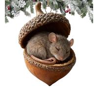Lindos Ado-rnos De Bellotas De Animales - Ado-rnos Colgantes De Animales De Bellotas De Navidad | Colgantes Decorativos Navideños De Animals En Acrílico 2D para Decoración del Hogar (D)