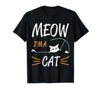 Lindos amantes de los gatos de Halloween, divertido maullido, soy una mamá gato papá Camiseta