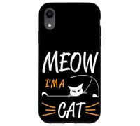 Lindos amantes de los gatos de Halloween, divertido maullido, soy una mamá gato papá Carcasa para iPhone XR