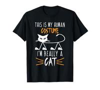 Lindos amantes de los gatos de Halloween: es divertido, soy realmente una mamá y un papá de gatos Camiseta