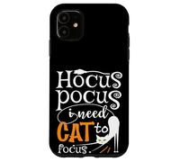Lindos amantes de los gatos de Halloween - Humor Hocus Pocus Cat Mom & Dad Carcasa para iPhone 11