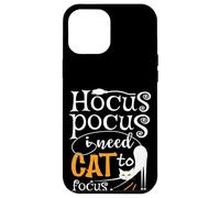 Lindos amantes de los gatos de Halloween - Humor Hocus Pocus Cat Mom & Dad Carcasa para iPhone 12 Pro Max