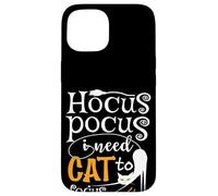 Lindos amantes de los gatos de Halloween - Humor Hocus Pocus Cat Mom & Dad Carcasa para iPhone 15