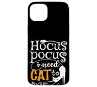 Lindos amantes de los gatos de Halloween - Humor Hocus Pocus Cat Mom & Dad Carcasa para iPhone 15 Plus