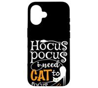 Lindos amantes de los gatos de Halloween - Humor Hocus Pocus Cat Mom & Dad Carcasa para iPhone 16