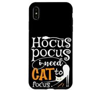 Lindos amantes de los gatos de Halloween - Humor Hocus Pocus Cat Mom & Dad Carcasa para iPhone XS Max