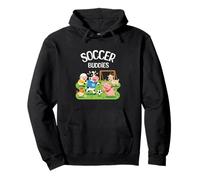 Lindos Animales De Granja Jugando Fútbol F Sudadera con Capucha