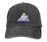Lindos Animalitos Viajando Juntos En El Auto Mujeres Hombres Aire Libre Gorra Vintage Gorra-Deportiva Ajustable Gorra De Béisbol para Viaje Caza Hip Hop