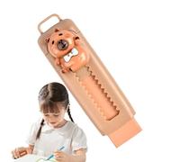 Lindos borradores Capybara - Borradores de lápices de dibujos animados de 82 x 25 mm, borrador de dibujo de goma para empujar y tirar, bonitos suministros de papelería para escuela, arte, tareas, uso