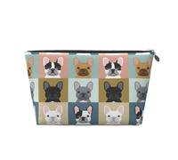 Lindos Bulldogs franceses, Bolsa de artículos de tocador Bolsa de Maquillaje Bolsa de cosméticos Bolsa de artículos de tocador de Viaje portátil