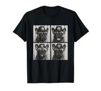 Lindos Bulldogs Franceses Divertidos Vaquero Perros Animales Occid Camiseta