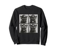 Lindos Bulldogs Franceses Divertidos Vaquero Perros Animales Occid Sudadera