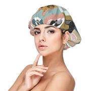 Lindos bulldogs franceses,Gorro de dormir de satén para adultos - Gorro de dormir elástico para mujer, cubrecabello nocturno
