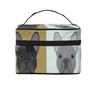 Lindos Bulldogs franceses, Neceser de Viaje para Mujer, Organizador de cosméticos Grande