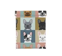 Lindos Bulldogs franceses, Squeeze Top Wallet Bolsa de Almacenamiento para Mujer Monedero pequeño Bolsa de Cambio