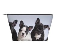 Lindos Cachorros de Bulldog francés, Bolsa de artículos de tocador Bolsa de Maquillaje Bolsa de cosméticos Bolsa de artículos de tocador de Viaje portátil