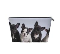 Lindos Cachorros de Bulldog francés, Bolsa de artículos de tocador Bolsa de Maquillaje Bolsa de cosméticos Bolsa de artículos de tocador de Viaje portátil