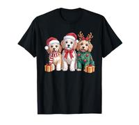 Lindos Cachorros navideños de Invierno para Perros Camiseta