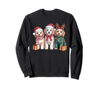 Lindos Cachorros navideños de Invierno para Perros Sudadera