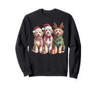 Lindos Cachorros navideños de Invierno para Perros Sudadera