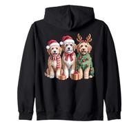 Lindos Cachorros navideños de Invierno para Perros Sudadera con Capucha