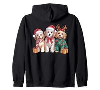 Lindos Cachorros navideños de Invierno para Perros Sudadera con Capucha