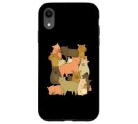 Lindos Capibaras Doodle Style Art Capibara Amantes de los Animales Carcasa para iPhone XR