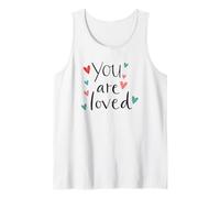 Lindos corazones de pasta dibujados a mano You Are Loved Camiseta sin Mangas