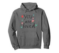 Lindos corazones de pasta dibujados a mano You Are Loved Sudadera con Capucha