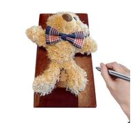 Lindos cuadernos - Bloc de notas de papel de algodón con diseño de oso de felpa, suave y portátil, compañero de escritura creativa, ideal para estudiantes, profesores, niños, niñas, jóvenes