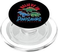 Lindos dinosaurios I Believe In Dinosaurs para niños PopSockets PopGrip para MagSafe
