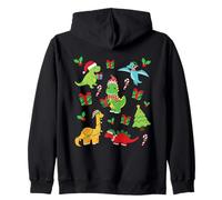 Lindos Dinosaurios T-Rex Christmas Matching Family Pijamas Sudadera con Capucha