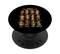 Lindos Dioses y diosas de la mitología Griega Antigua Chibi PopSockets PopGrip Adhesivo
