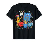 Lindos diseños de Aprendizaje de Suministros Escolares Felices Camiseta