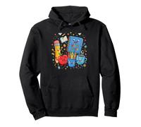Lindos diseños de Aprendizaje de Suministros Escolares Felices Sudadera con Capucha