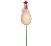 Lindos esquejes de pollo de Pascua para exhibiciones de huevos y proyectos de manualidades de primavera, construcción de ABS resistente, para decoración de temporada del hogar y fiesta (marrón)