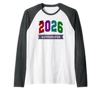 Lindos Estudiantes españoles ÚLTIMO DÍA DE Escuela Autógrafos Firma Camiseta Manga Raglan