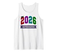 Lindos Estudiantes españoles ÚLTIMO DÍA DE Escuela Autógrafos Firma Camiseta sin Mangas