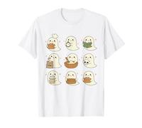 Lindos Fantasmas cocinando Pan de Masa Madre ama de casa Hornear Panadero Camiseta