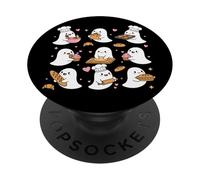Lindos Fantasmas cocinando Pan de Masa Madre ama de casa Hornear Panadero PopSockets PopGrip Adhesivo