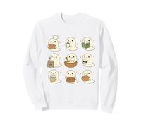 Lindos Fantasmas cocinando Pan de Masa Madre ama de casa Hornear Panadero Sudadera