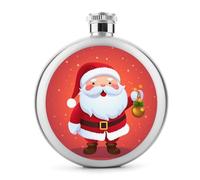 Lindos frascos de Papá Noel para licor, termo de acero inoxidable de 5 onzas, a prueba de fugas, botella de whisky portátil para exteriores, camping, viajes, regalos