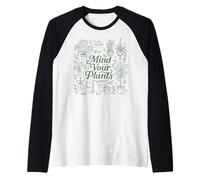 Lindos garabatos, Amante de los jardineros, cuida Tus Plantas Camiseta Manga Raglan