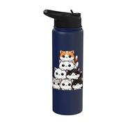 Lindos gatos y gatitos, Amante de los gatos | Anime & Kawaii Stainless Steel Insulated Water Bottle