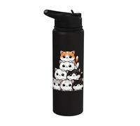 Lindos gatos y gatitos, Amante de los gatos | Anime & Kawaii Stainless Steel Insulated Water Bottle