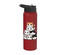 Lindos gatos y gatitos, Amante de los gatos | Anime & Kawaii Stainless Steel Insulated Water Bottle