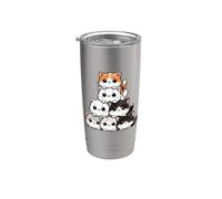 Lindos gatos y gatitos, Amante de los gatos | Anime & Kawaii Vaso térmico de acero inoxidable de doble pared