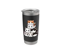 Lindos gatos y gatitos, Amante de los gatos | Anime & Kawaii Vaso térmico de acero inoxidable de doble pared